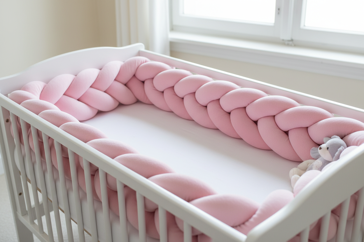 tresse de lit rose