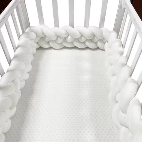 Tour de Lit Bébé - CozyKnot™ - Blanc